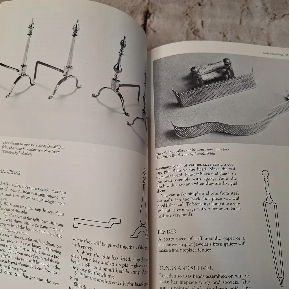 Miniatures How to Make Them Use Them Sell Them Phyllis Meras 1976 Craft Book DIY